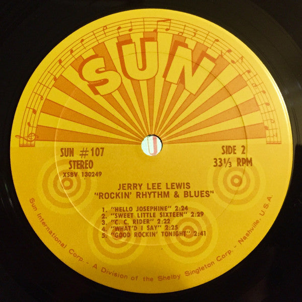 Jerry Lee Lewis : Rockin' Rhythm & Blues (LP, Album)