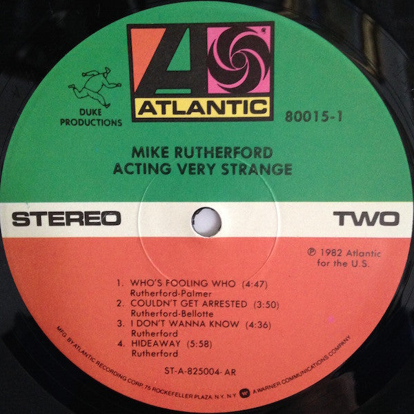 Mike Rutherford : Acting Very Strange (LP, Album, AR-)