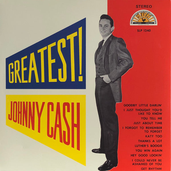 Johnny Cash : Greatest! (LP, Album, Ltd, Whi)