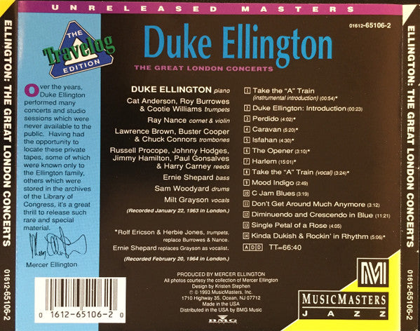 Duke Ellington : The Great London Concerts (CD, Album)