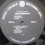 Jean Redpath : Frae My Ain Countrie (LP, Album, RE)