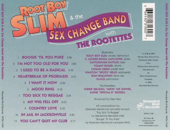 Rootboy Slim And The Sex Change Band With The Rootettes : Root Boy Slim & The Sex Change Band With The Rootettes (CD, Album, RE)