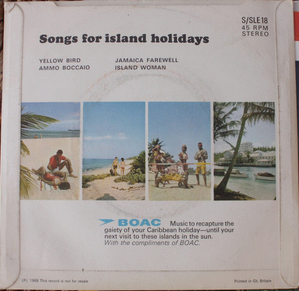 Cy Grant / Papette & The Islanders Steelband* / Ken Kirkham & The Islanders : Islands In The Sun (7")