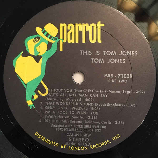 Tom Jones : This Is Tom Jones (LP, Album, Bes)