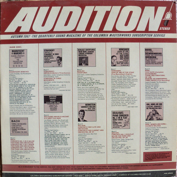 Various : Audition Autumn 1967 (LP, Comp)