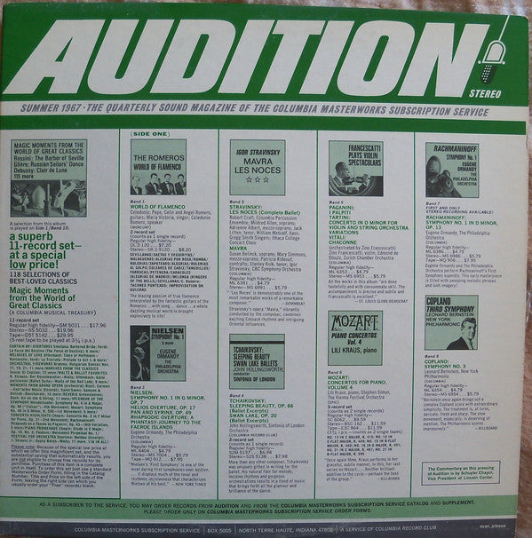 Various : Audition Summer 1967 (LP, Comp)