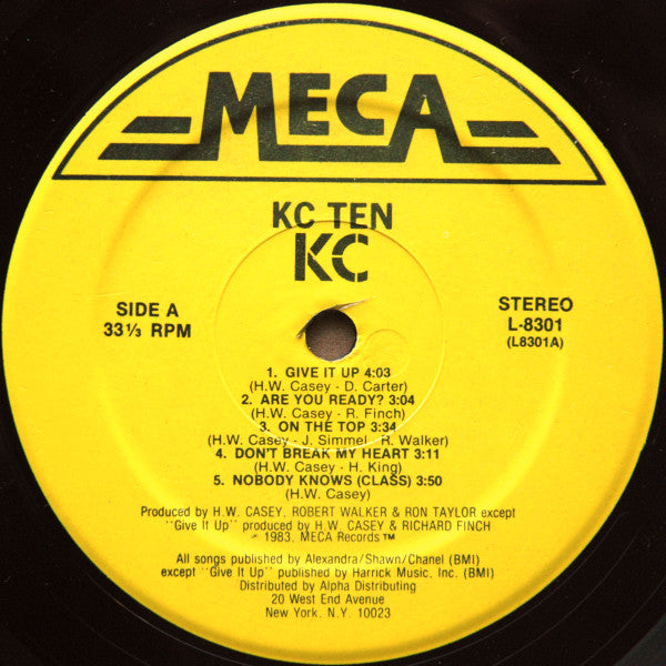 KC (4) : KC Ten (LP, Album, Hau)