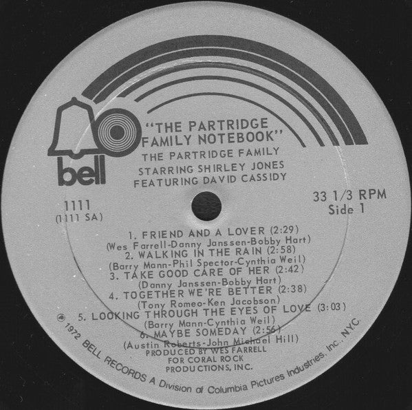 The Partridge Family Starring Shirley Jones (2) Featuring David Cassidy : The Partridge Family Notebook (LP, Album, Bes)
